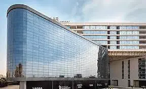 Crystal Plaza — curved glass-clad commercial building